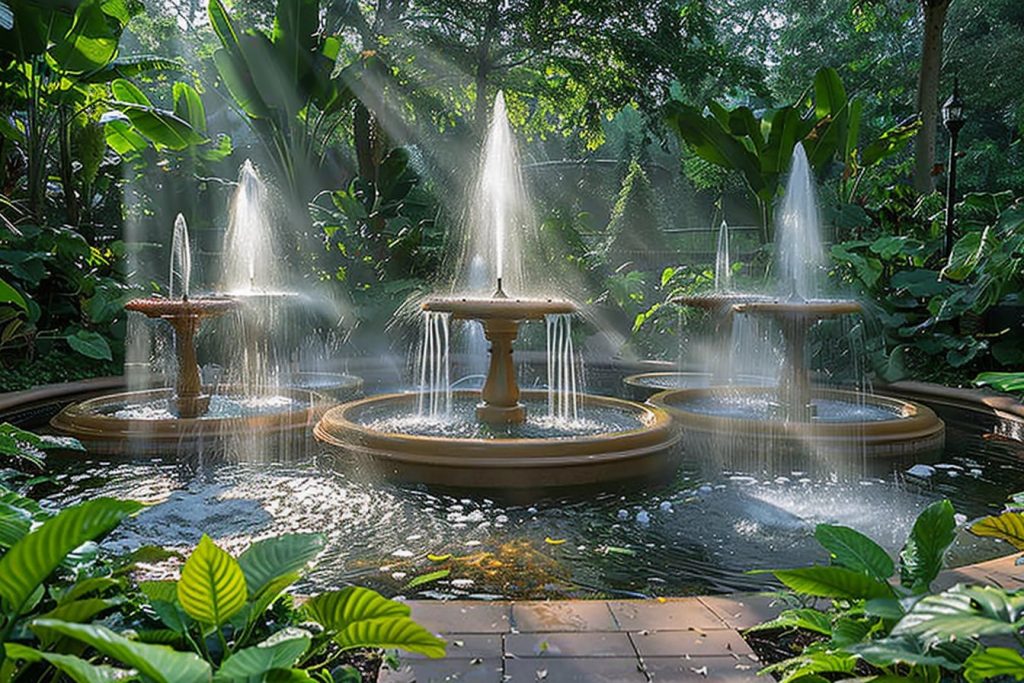 Les fontaines d’eau et leur impact sur l’humidité de votre jardin