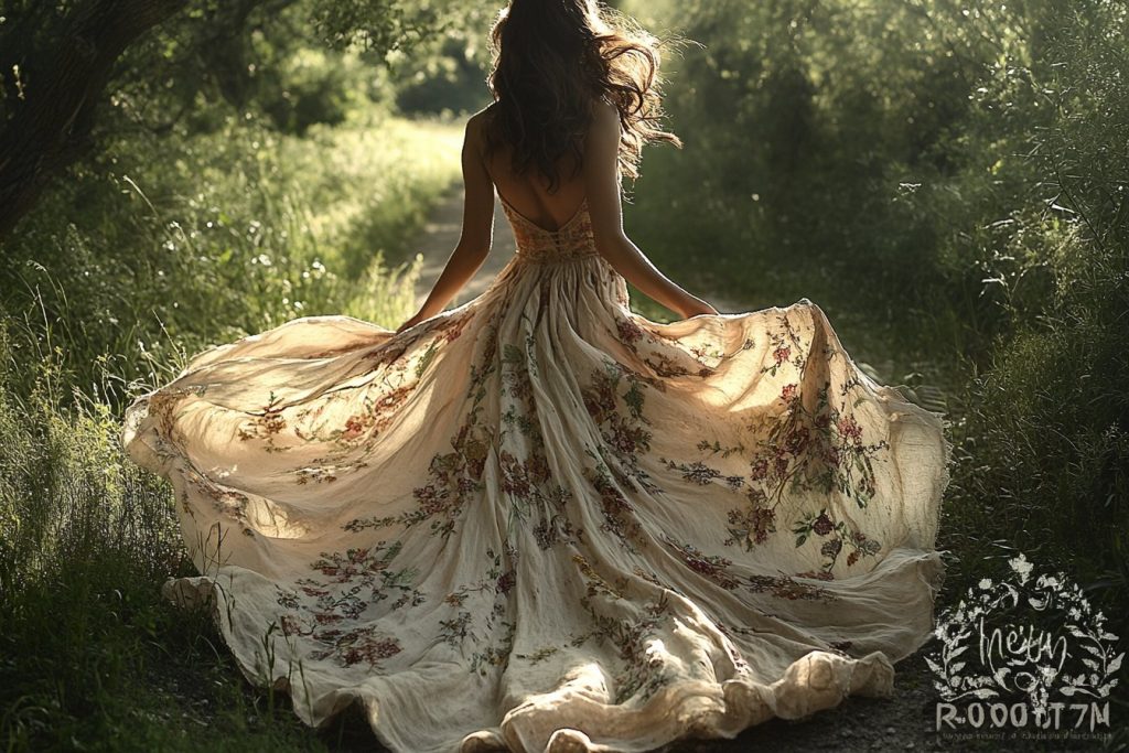 Les mystères d&rsquo;une robe bohème : la nature comme muse de chaque couture