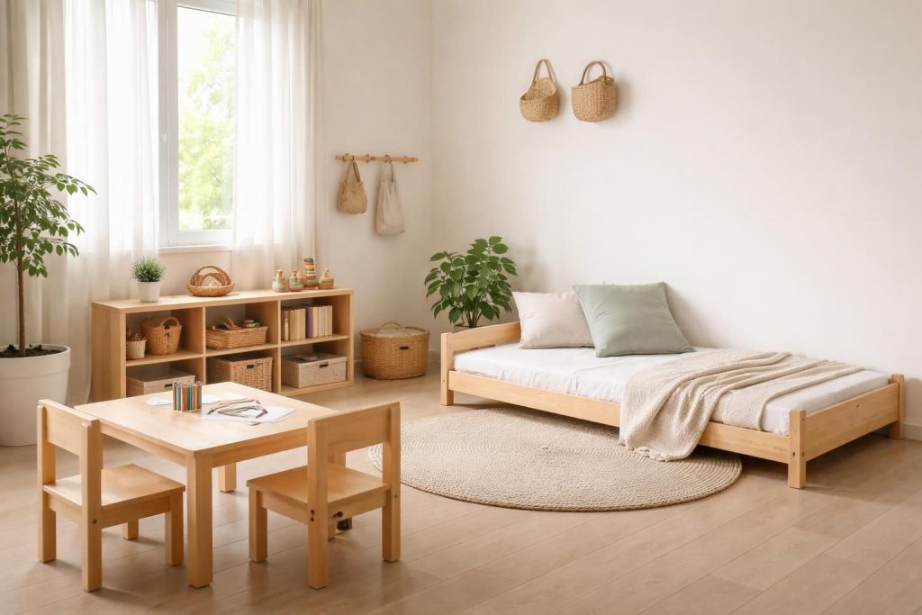 Comment choisir les meubles Montessori adaptés pour chambre enfant