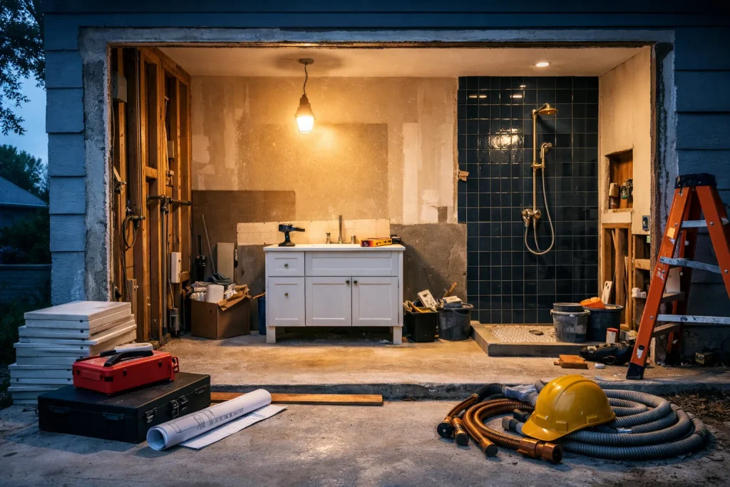 Rénovation de salle de bain : l’ordre des corps de métier